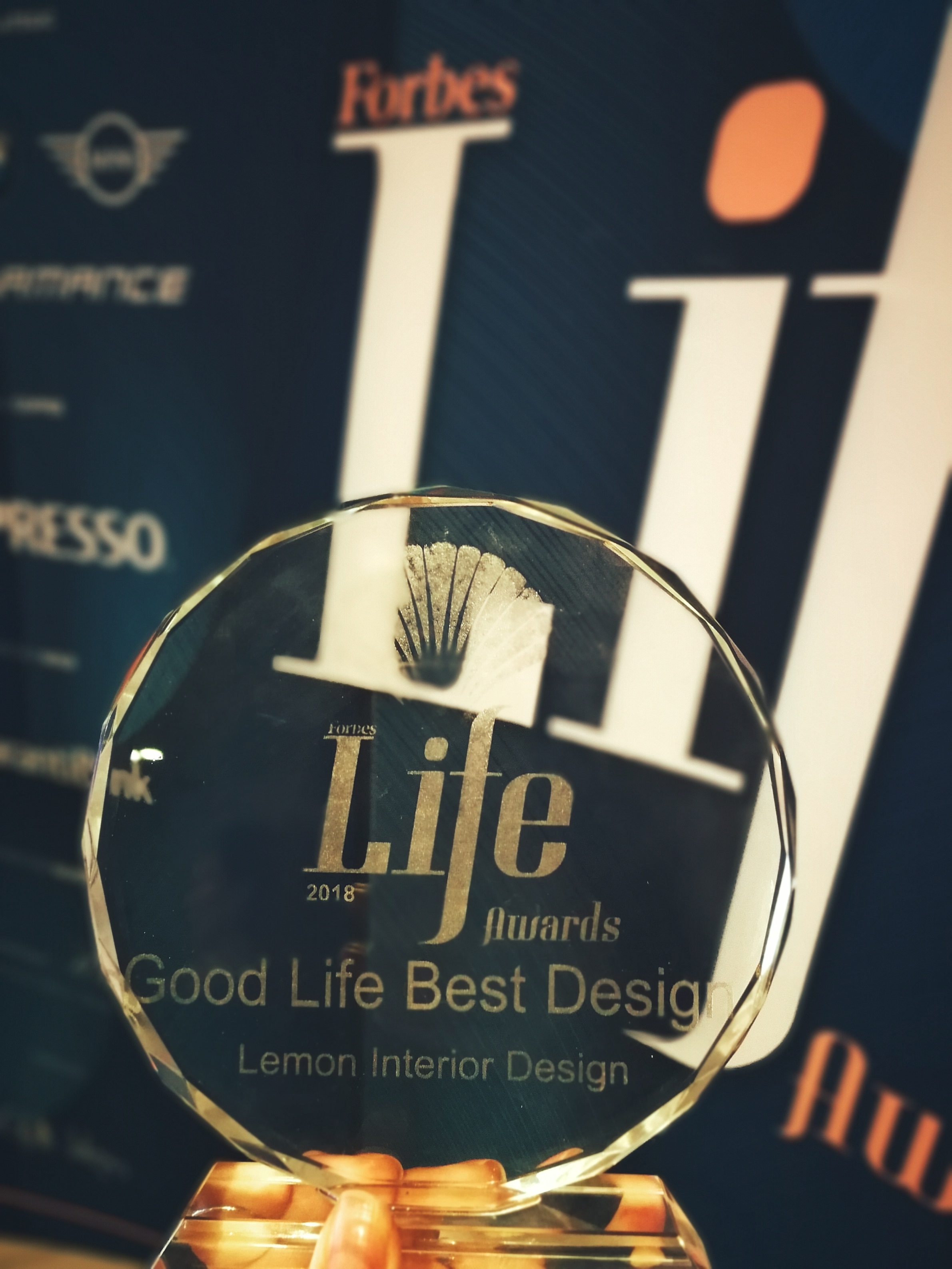 Lemon Interior Design awarded at Forbes Life Gala