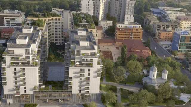 One Herăstrău Plaza’s Park, an Urban Green Corner