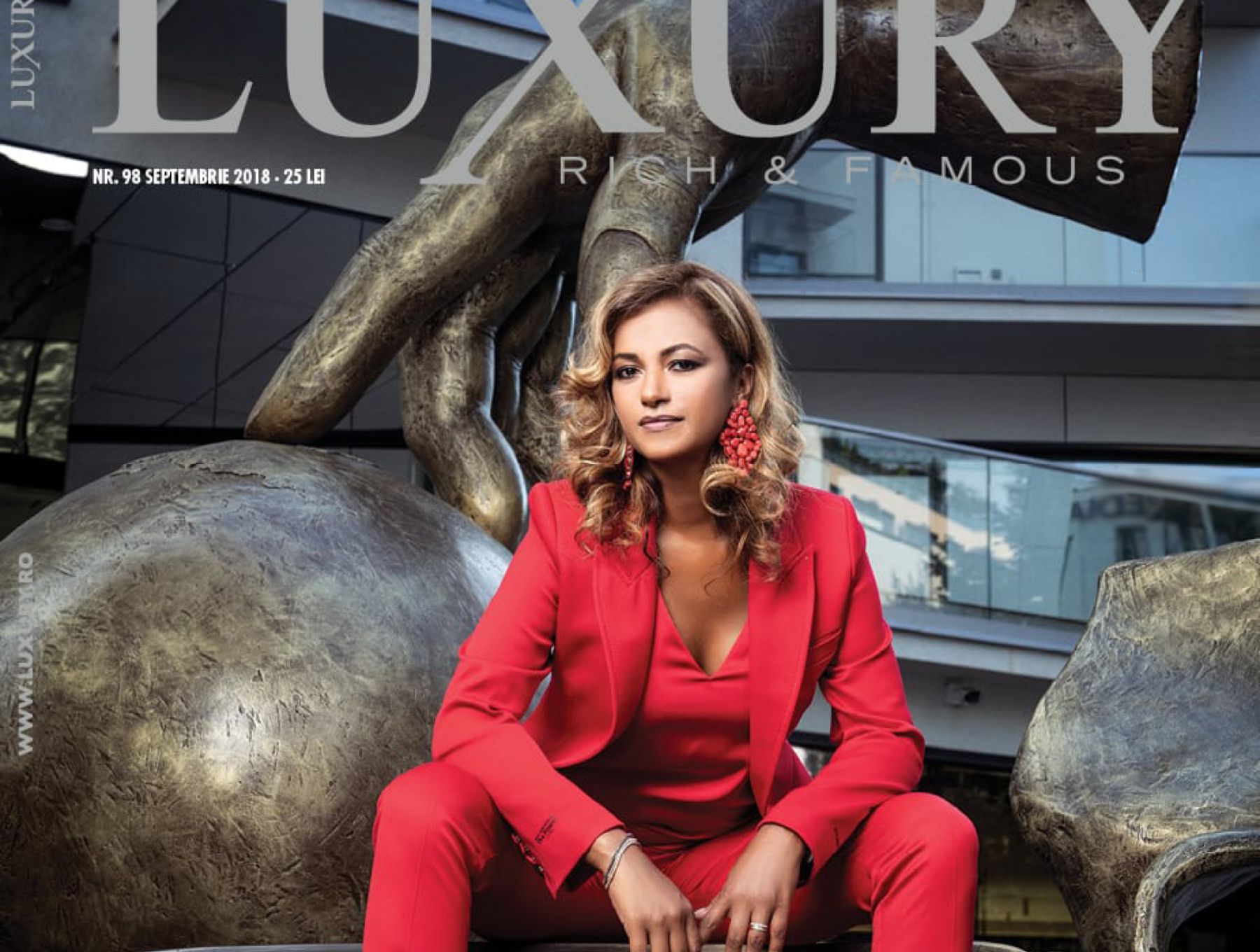 Beatrice Dumitrașcu, on the cover of Luxury Magazine