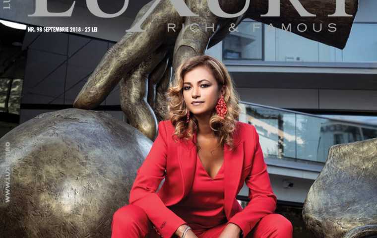 Beatrice Dumitrașcu, on the cover of Luxury Magazine