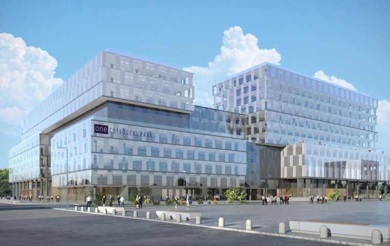 Premiere on Bucharest office market: One Cotroceni Park offers a floorplate up to 8,000 sqm and “rooftop garden” terraces