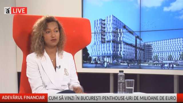Beatrice Dumitrașcu, VP Residential Sales One United Properties live at Adevărul Financiar