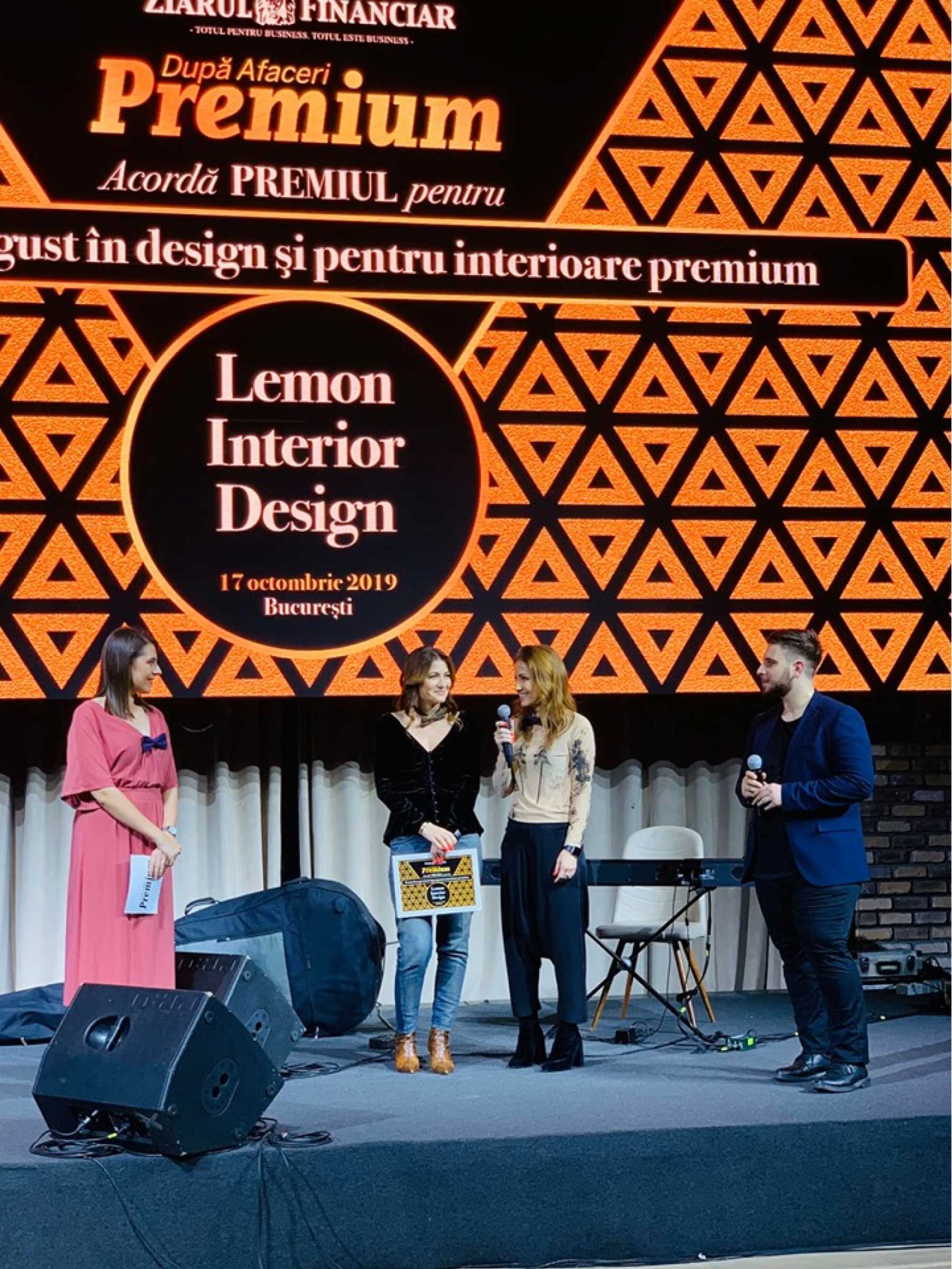Lemon Interior Design was awarded at ZF După Afaceri Premium Gala
