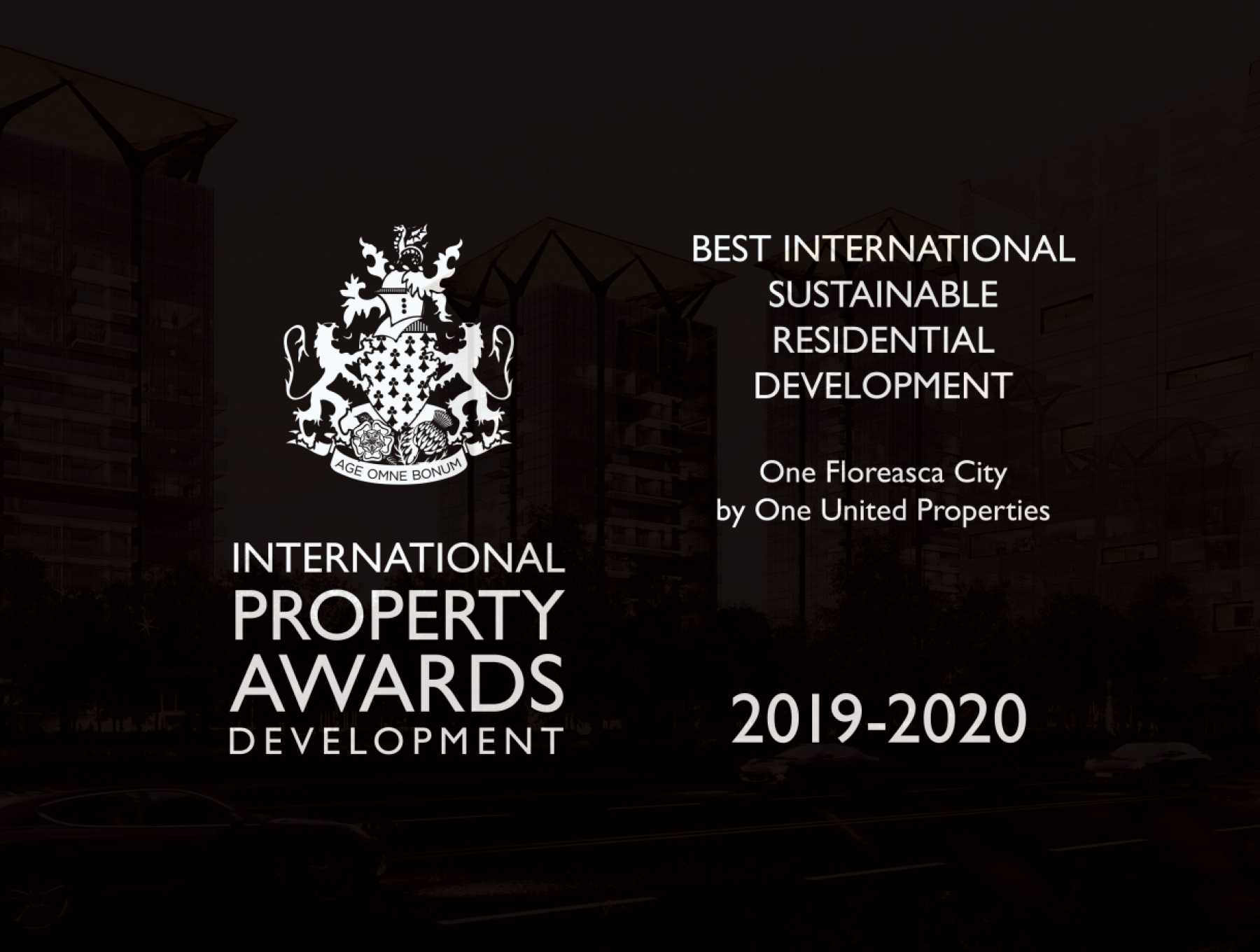 Premiere in Romania: One United Properties receives the Best International Award in Sustainable Residential Development