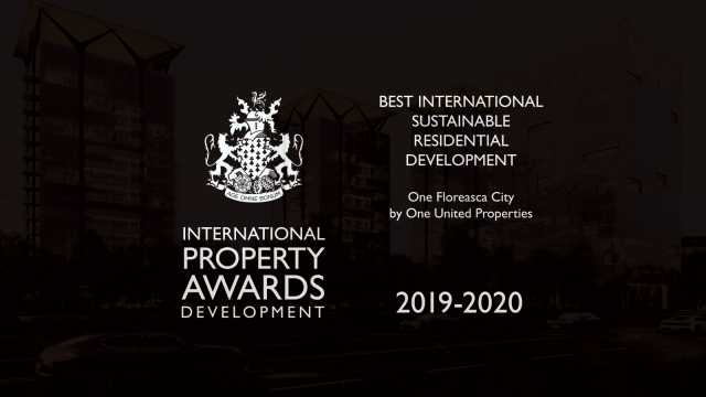 Premiere in Romania: One United Properties receives the Best International Award in Sustainable Residential Development