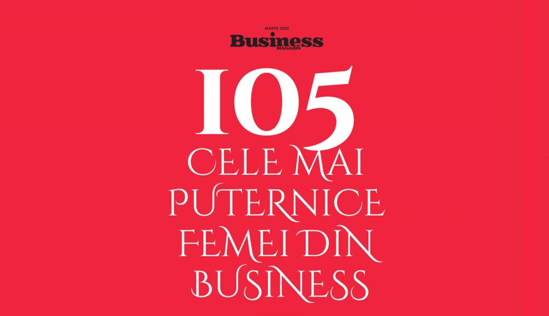 Beatrice Dumitrașcu included in Business Magazin catalogue of 100 most successful Romanian businesswomen