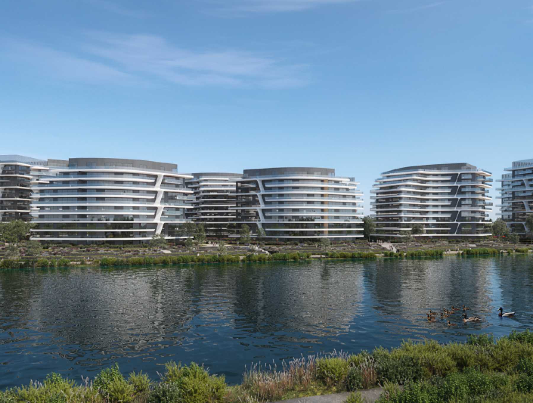 One Lake District: how the 2,000 apartments on the shore of Lake Plumbuita project will look like