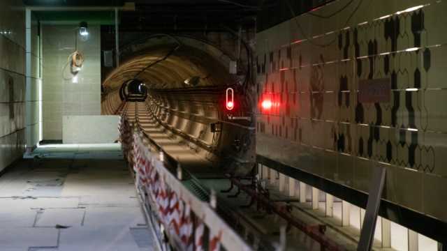 Infrastructure progress at Academia Militara metro station