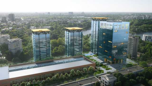 Visiting One Floreasca City, the largest construction site in Bucharest