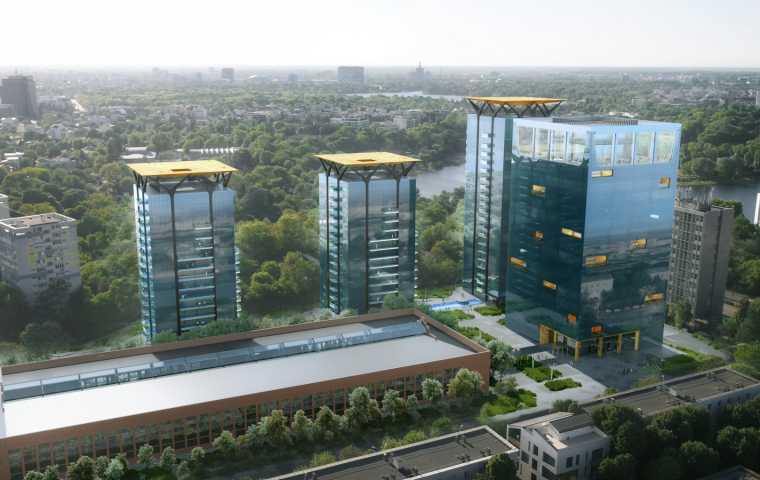 Visiting One Floreasca City, the largest construction site in Bucharest