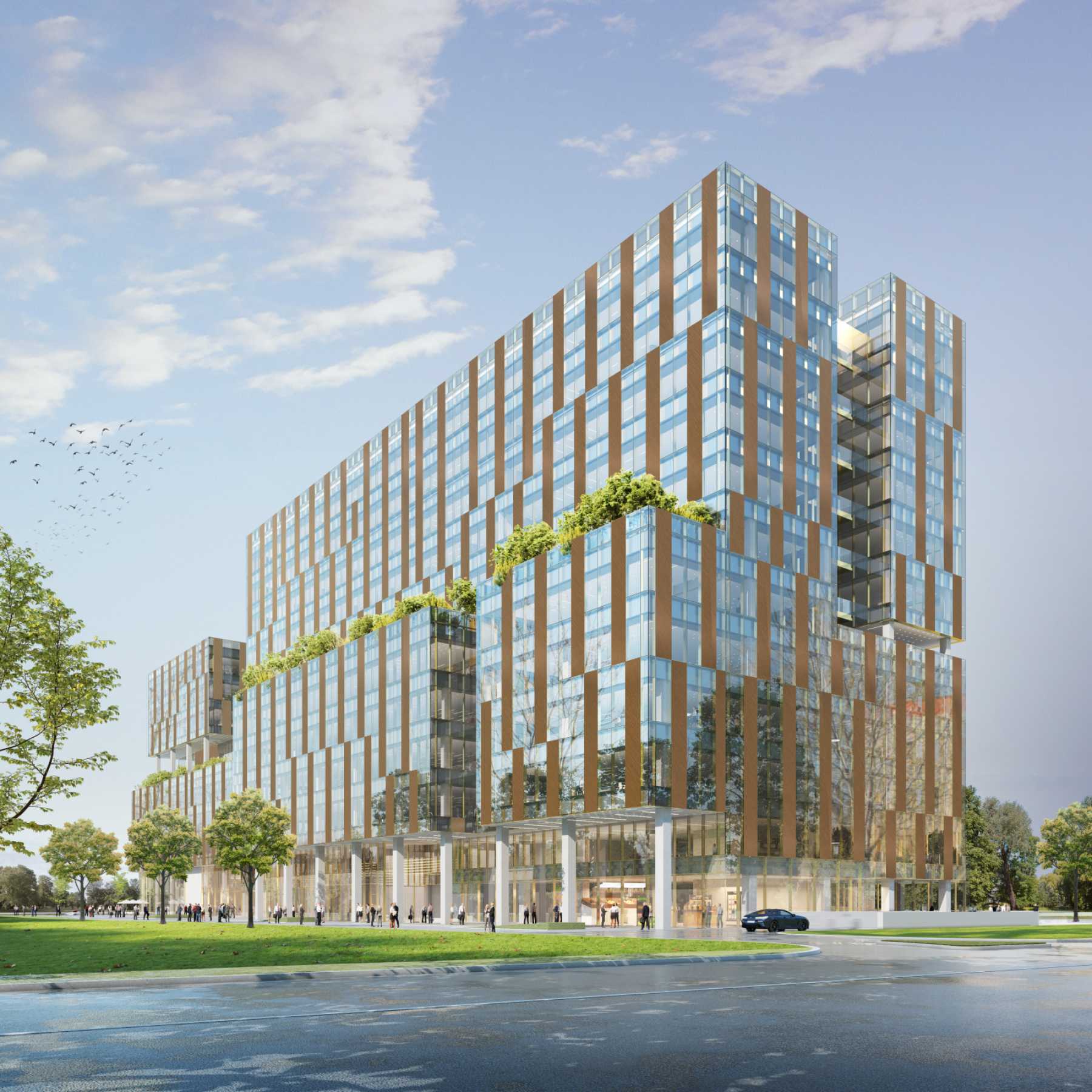New design façade for One Cotroceni Park