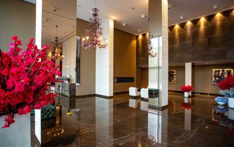 State of the art lobby and outstanding residential design at One Rahmaninov