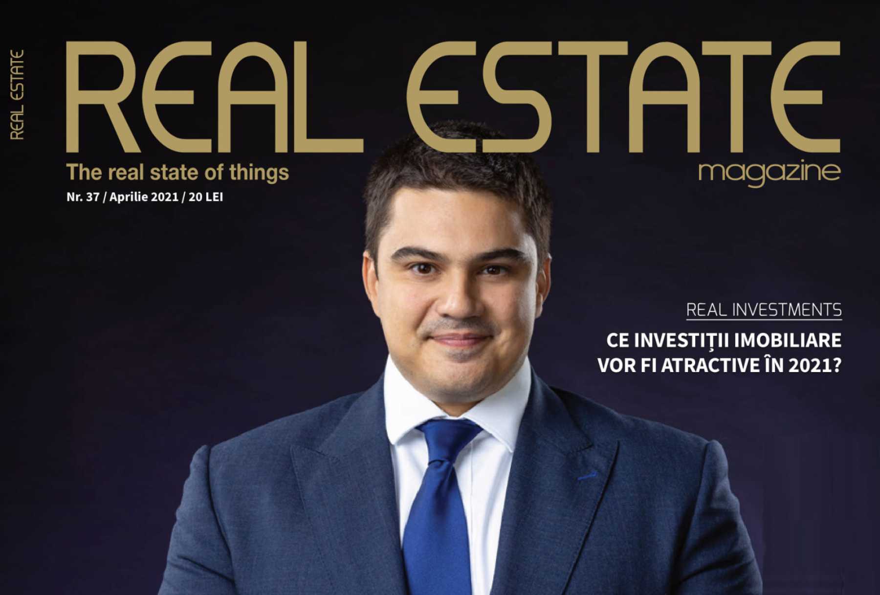 Mihai Păduroiu on the cover of Real Estate Magazine