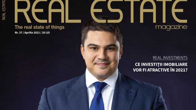 Mihai Păduroiu on the cover of Real Estate Magazine