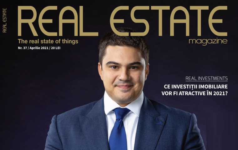 Mihai Păduroiu on the cover of Real Estate Magazine