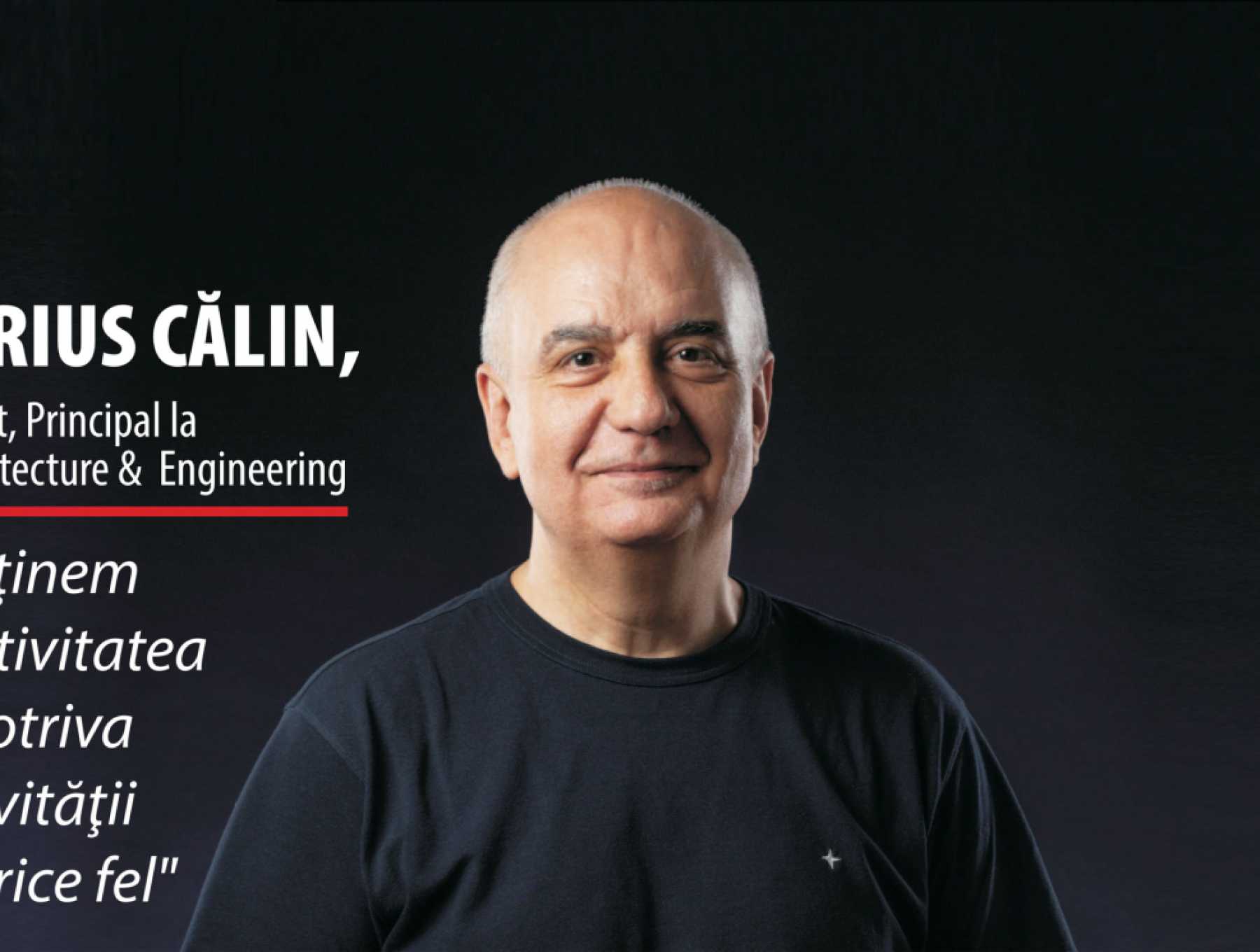 Marius Călin from X Architecture & Engineering on the cover of Bursa magazine