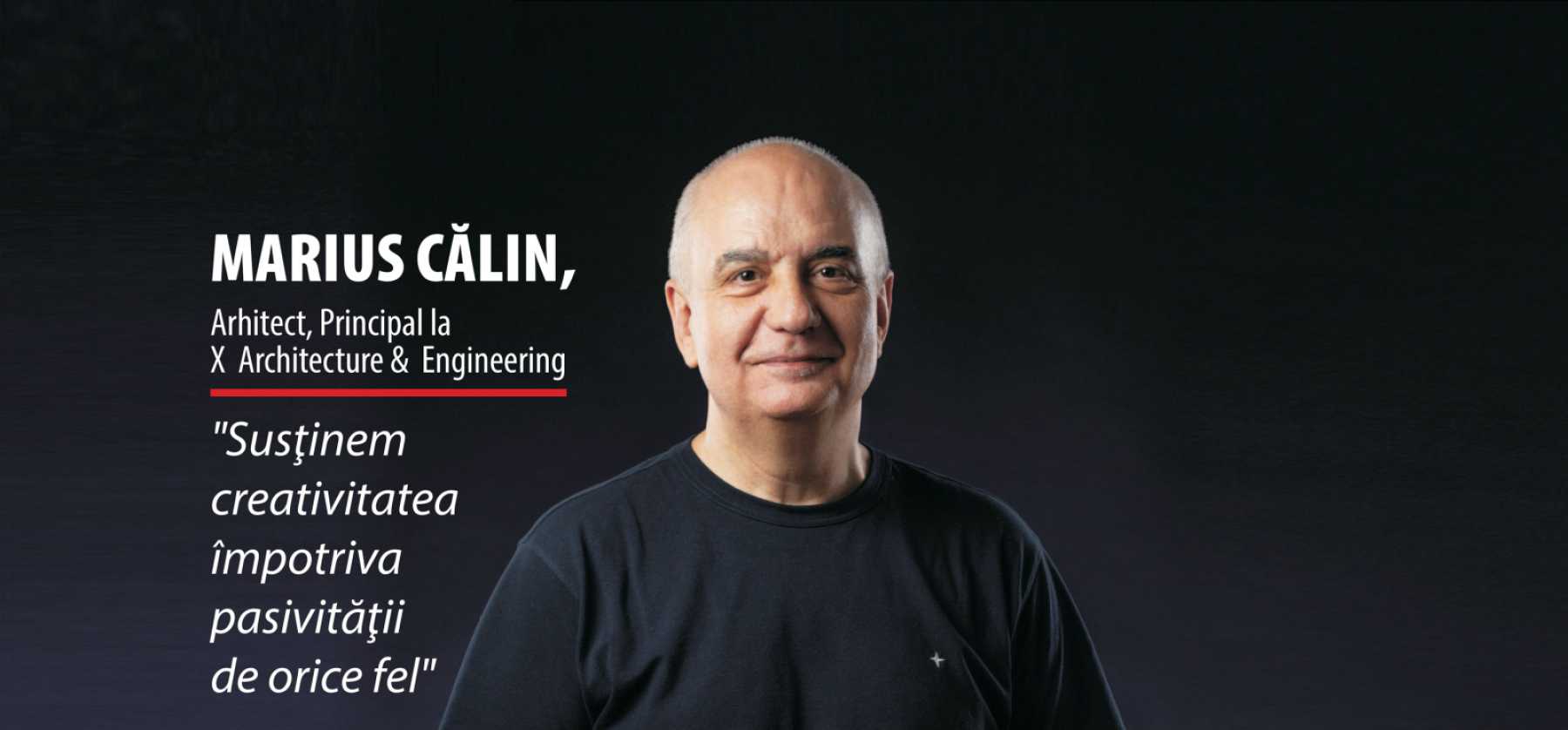 Marius Călin from X Architecture & Engineering on the cover of Bursa magazine