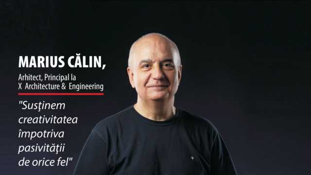 Marius Călin from X Architecture & Engineering on the cover of Bursa magazine