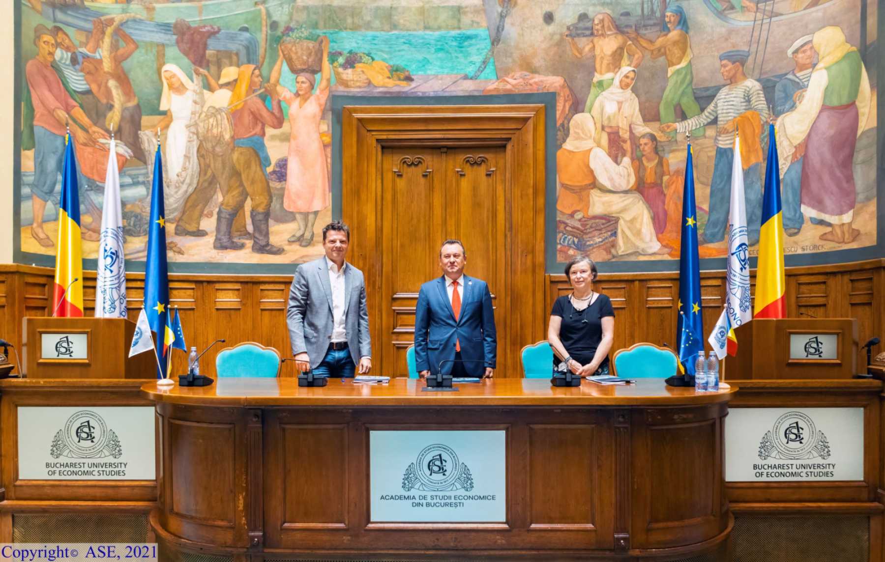 One United Properties supports the restoration of the fresco in the Aula Magna of the Academy of Economic Studies