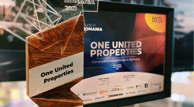 One United Properties was awarded at Made in Romania Gala