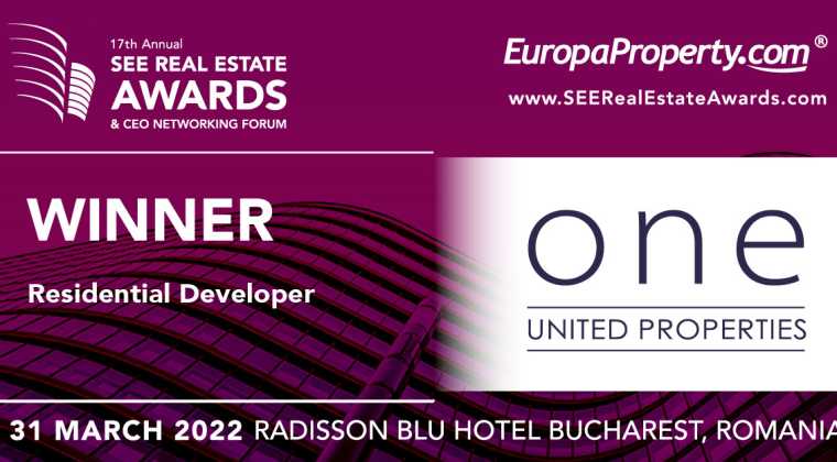 One United Properties awarded ”Residential Developer" at SEE Real Estate Awards Gala 2022