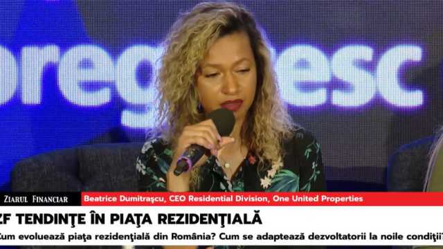 Beatrice Dumitrașcu, CEO Residential Division One United Properties, speaker at the ZF conference "Trends in the residential market"