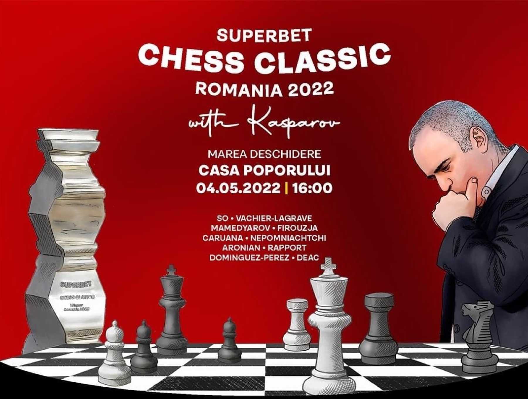One United Properties supports Superbet Chess Classic Romania 2022, an event starring prominent chess personalities such as Garry Kasparov