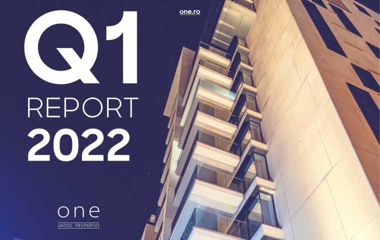 One United Properties raportează venituri de 349 milioane de lei și un profit brut de 208 milioane lei în T1 2022