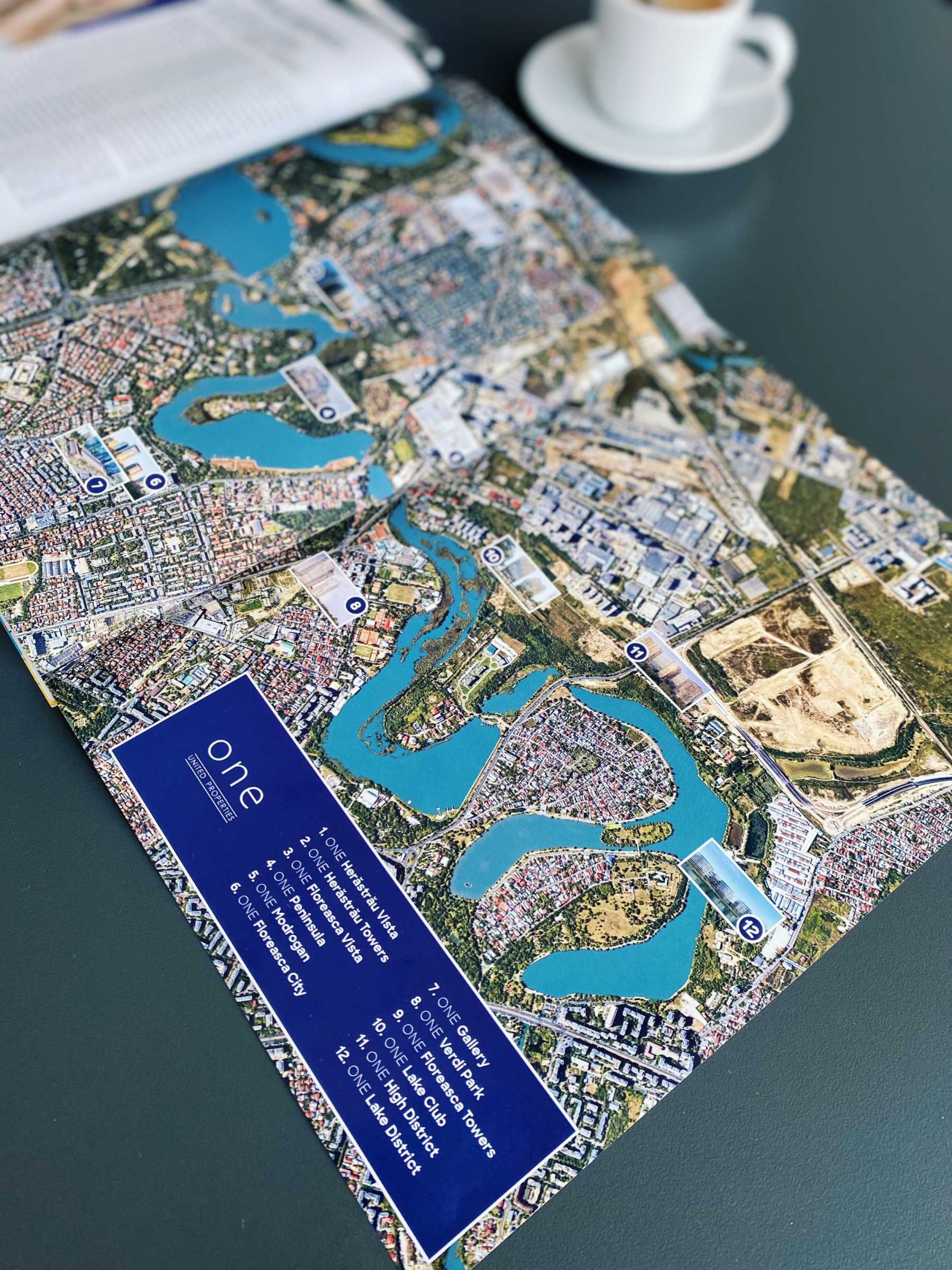 Harta celor mai importante dezvoltări One United Properties, exclusiv în Atlasul de business al României, realizat în premieră de ZF