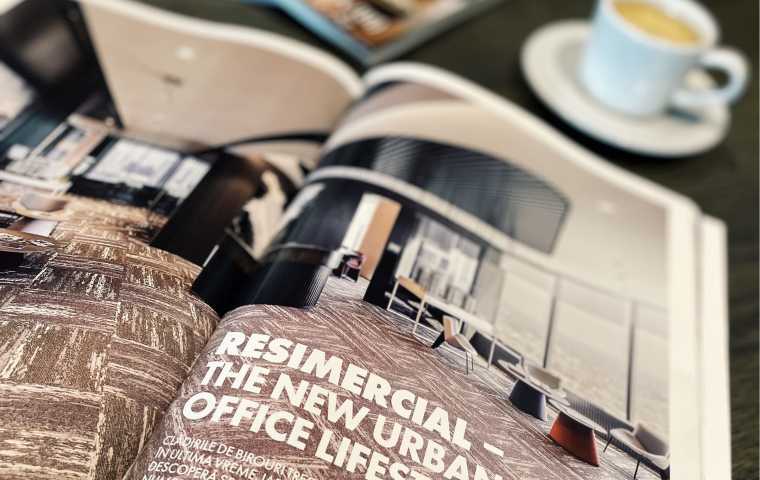 The business-smart offices from One Floreasca City in ELLE Decoration