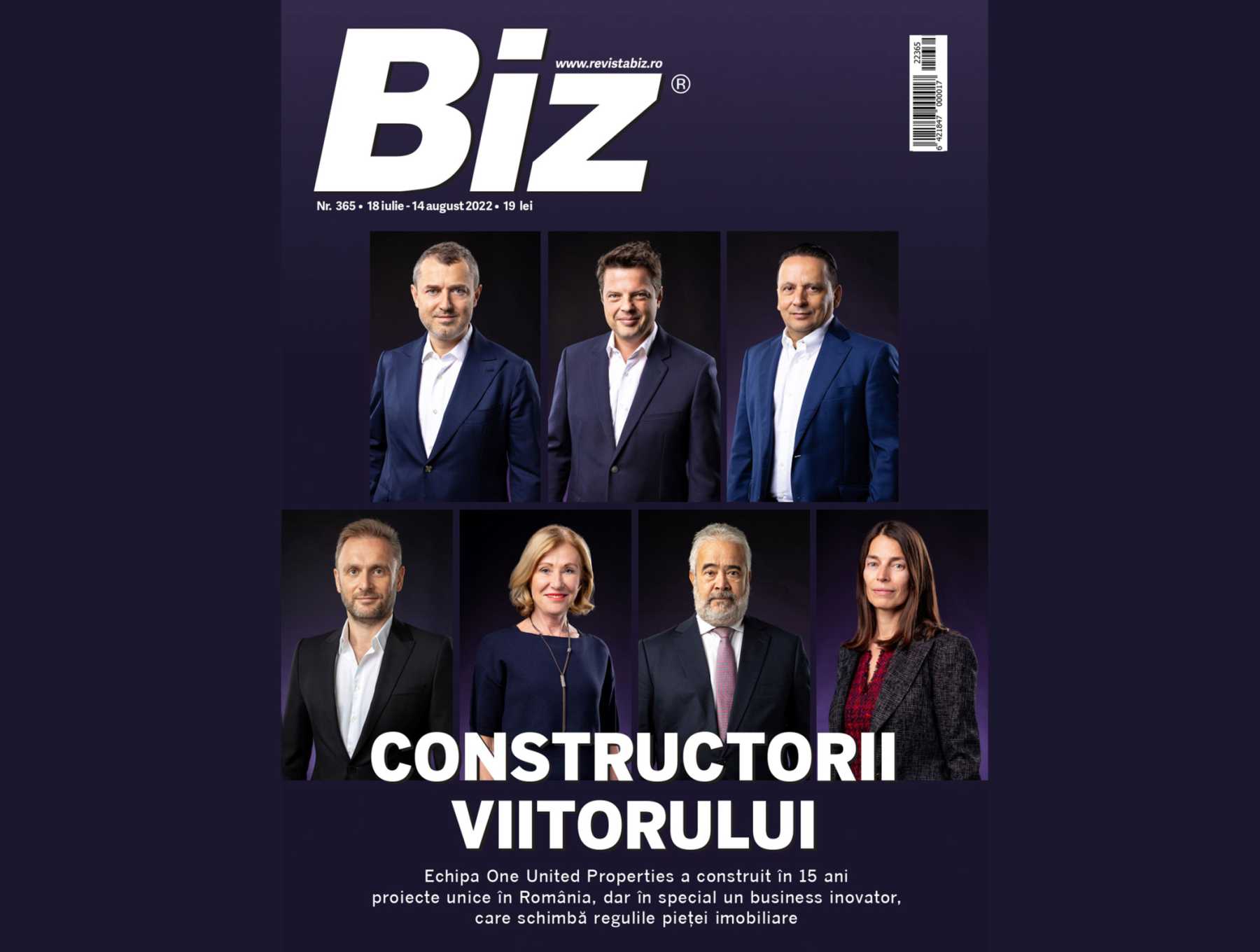 The One United Properties board, on the cover of Biz magazine