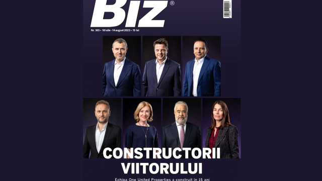 Board-ul One United Properties, pe coperta revistei Biz