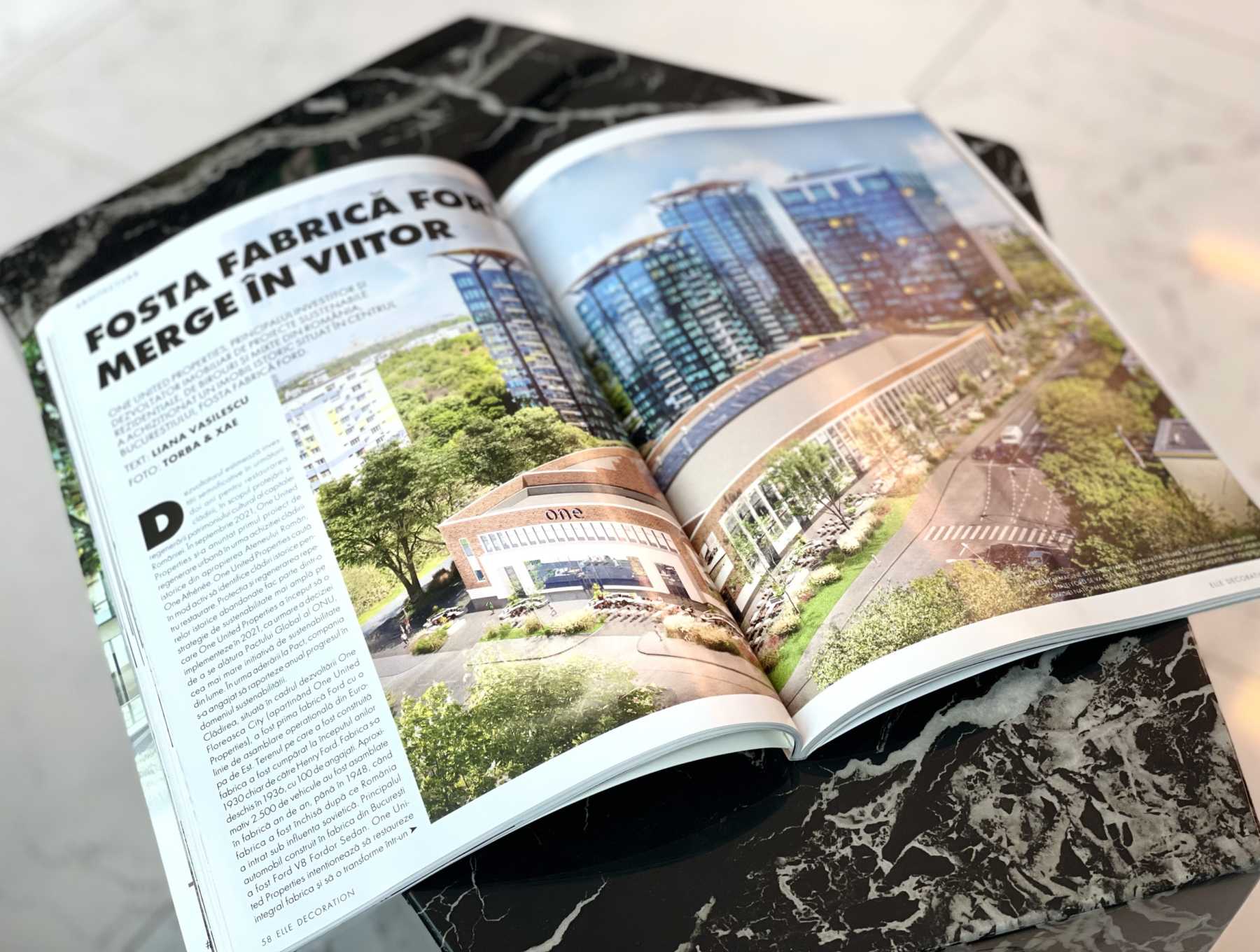 Urban regeneration at the former Ford factory, in ELLE Decoration latest issue