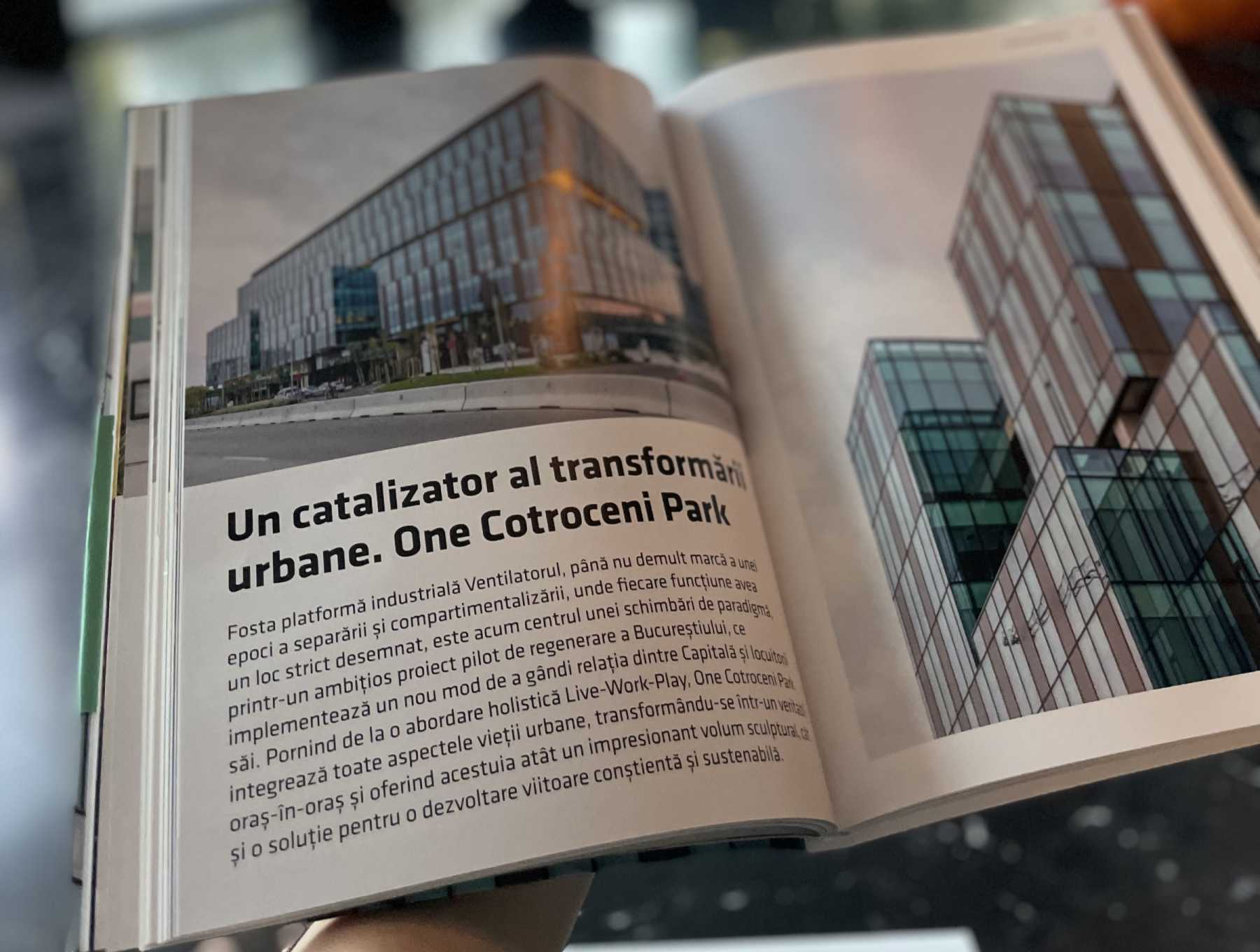 One Cotroceni Park, in the latest Igloo issue: "A catalyst for urban transformation"