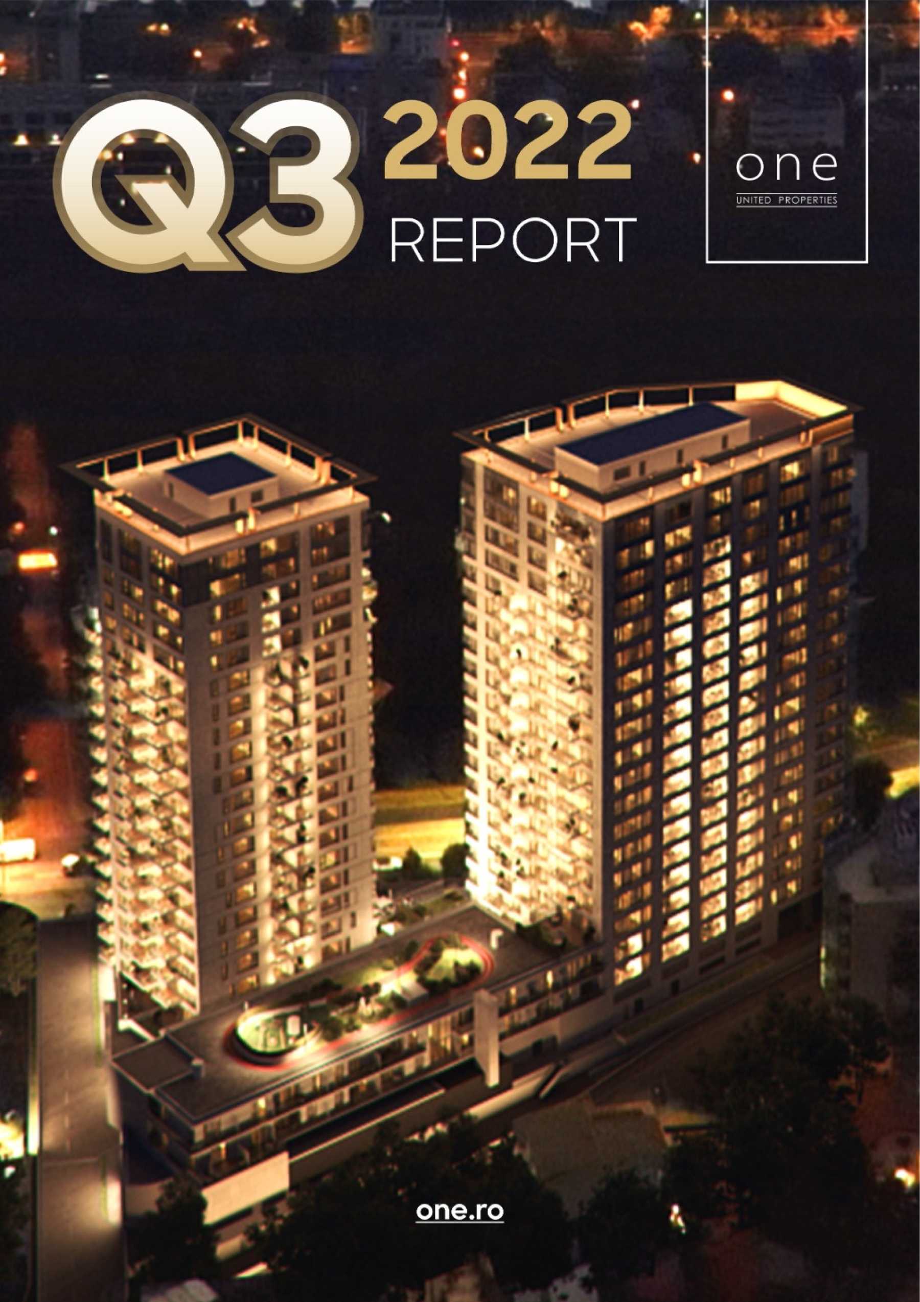 One United Properties își dublează profitul brut ajungând la 479,5 milioane lei în primele nouă luni ale anului 2022, raportat la o cifră de afaceri de 908,8 milioane de lei