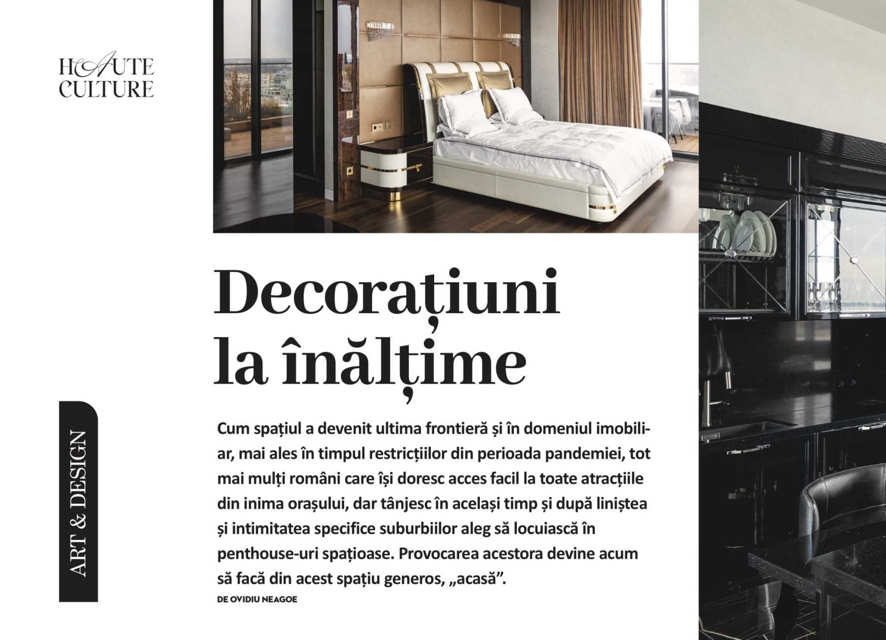Lemon Interior – high-end design in the debut issue of Haute Culture magazine