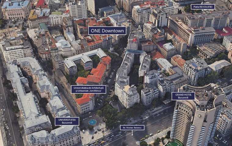 One United Properties acquires three historic buildings in the centre of Bucharest for new development, One Downtown