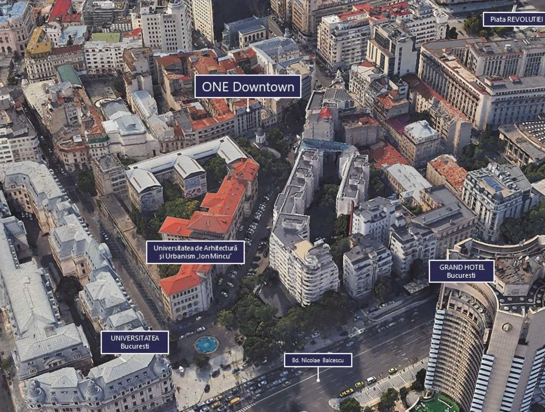 One United Properties acquires three historic buildings in the centre of Bucharest for new development, One Downtown