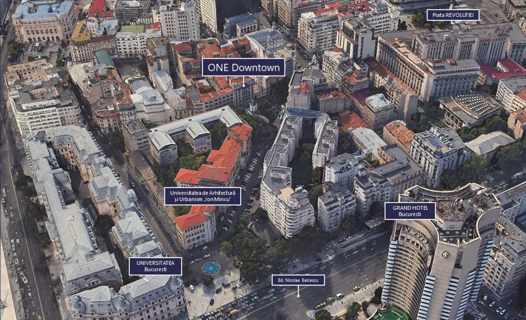 One United Properties acquires three historic buildings in the centre of Bucharest for new development, One Downtown