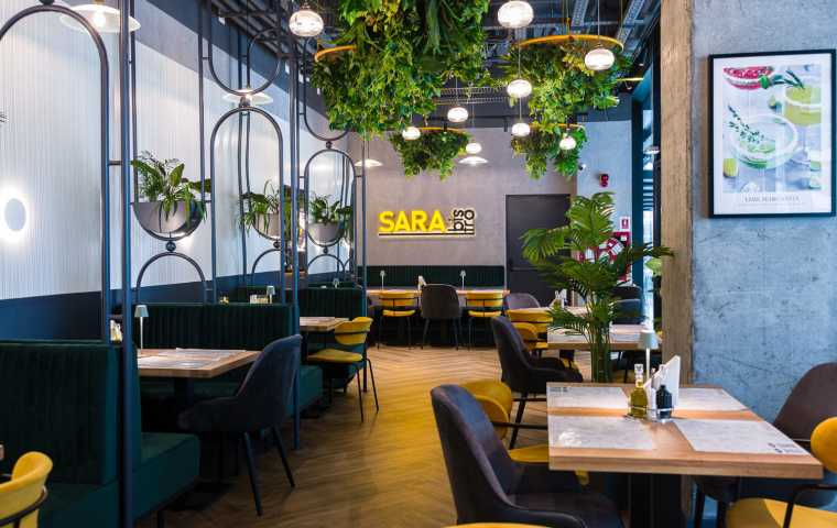 A new Sara Bistro restaurant opened at One Cotroceni Park