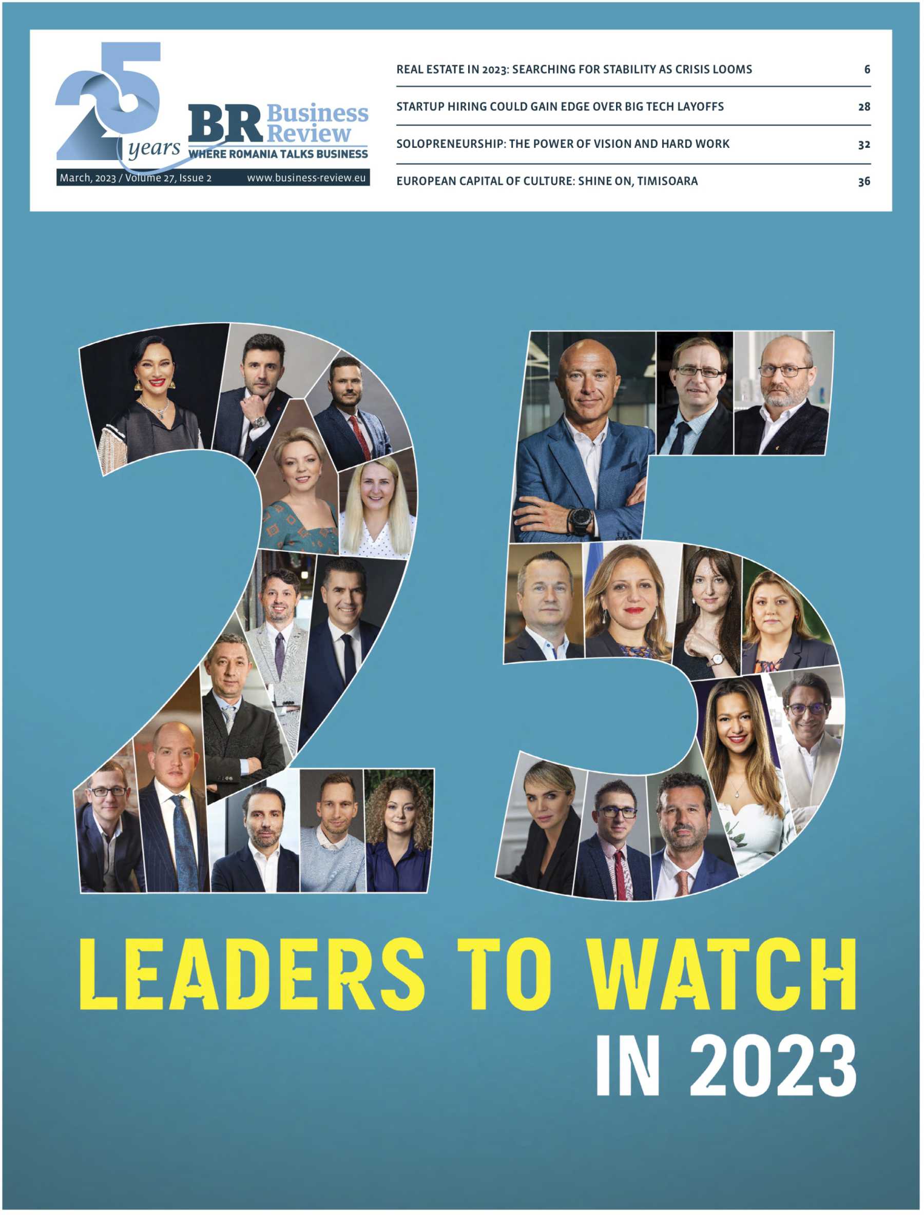 Beatrice Dumitrașcu pe coperta Business Review Leaders To Watch in 2023