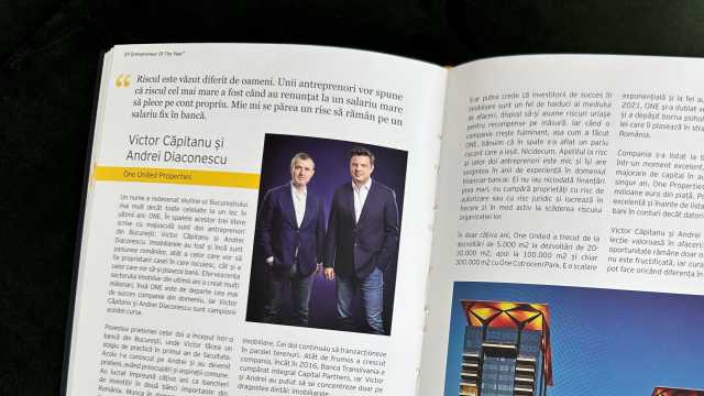 Fondatorii One United Properties incluși în EY Cartea antreprenorilor