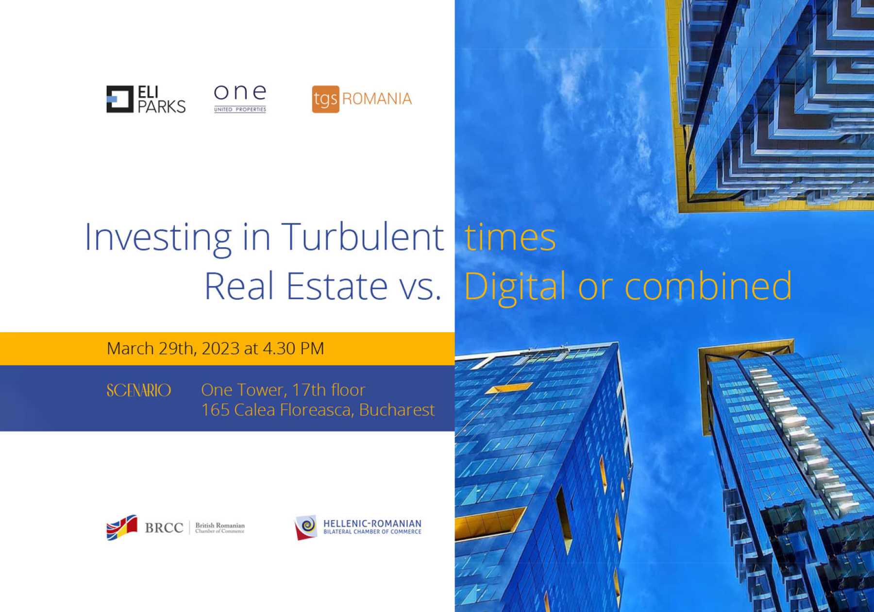 Andrei Diaconescu, at the conference Investing in turbulent times: Real Estate vs. Digital or combined