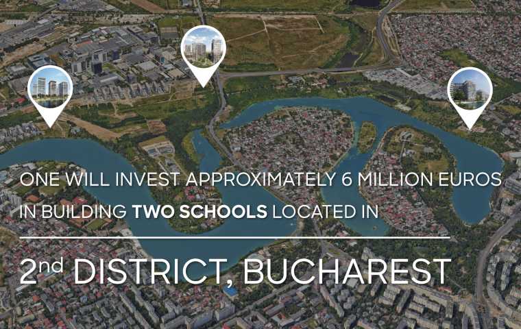 One United Properties investește aproximativ 6 milioane de euro în construirea a două școli în sectorul 2 din București