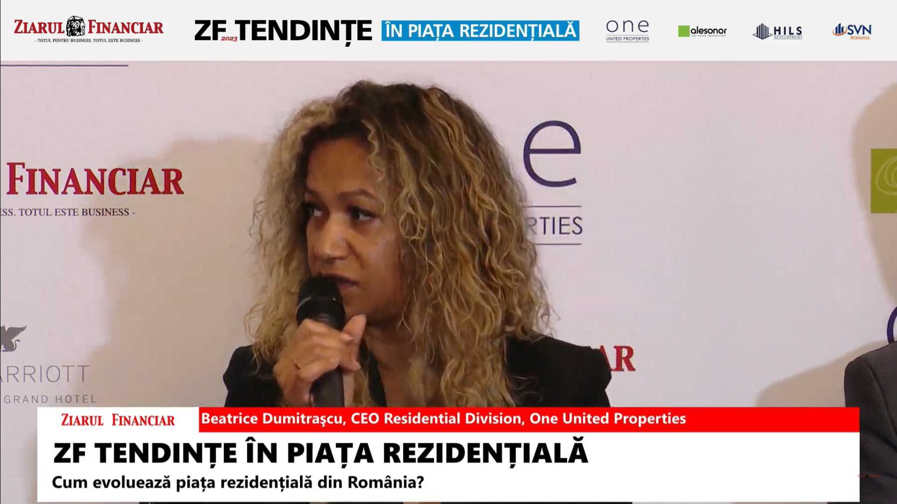 Beatrice Dumitrașcu la conferinţa ZF Tendinţe în Piaţa Rezidențială 2023