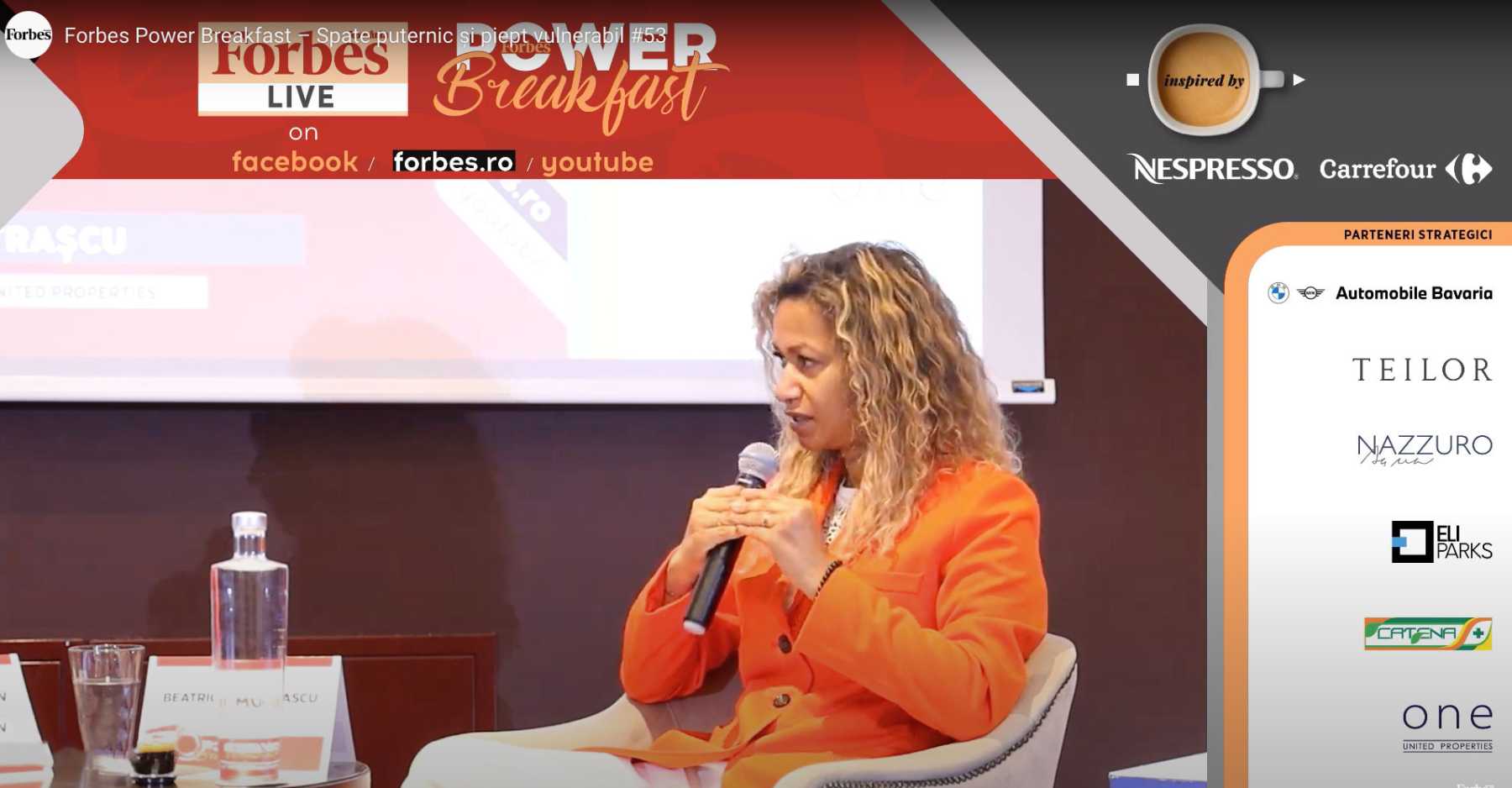 Beatrice Dumitrașcu la Forbes Power Breakfast