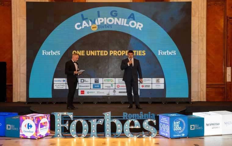 One United Properties, premiată în cadrul Galei Forbes România Liga Campionilor în Business 2023