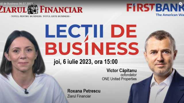 Victor Căpitanu, la ZF Lecții de Business