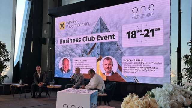 ONE Tower - the meeting place for top business professionals at the first Business Club Evening Organized by Raiffeisen Bank