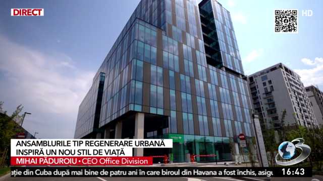 One Cotroceni Park, featured as the largest urban regeneration complex on ”Smart Romania”
